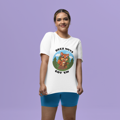 Cute Squirrel Deez Nuts Tee