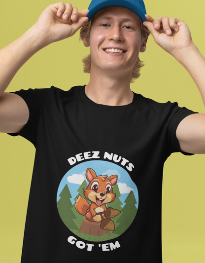 Cute Squirrel Deez Nuts Tee